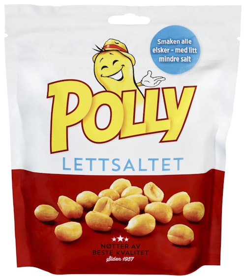 Bilde: © Polly / Oda Polly Polly Peanøtter Lettsaltet 300 g