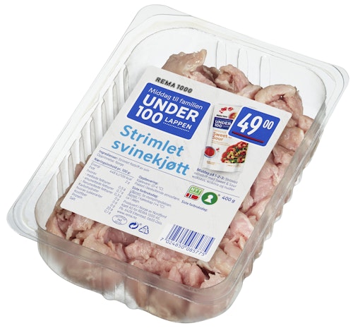 Bilde: © Nordfjord / Oda Nordfjord Strimlet Svinebiff 400 g