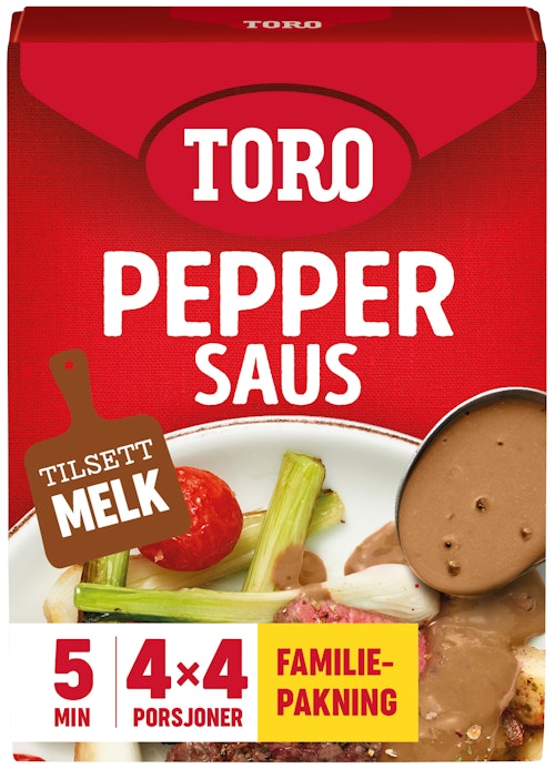 Bilde: © Toro / Oda Toro Peppersaus Økonomipakke, 4 poser, 84 g