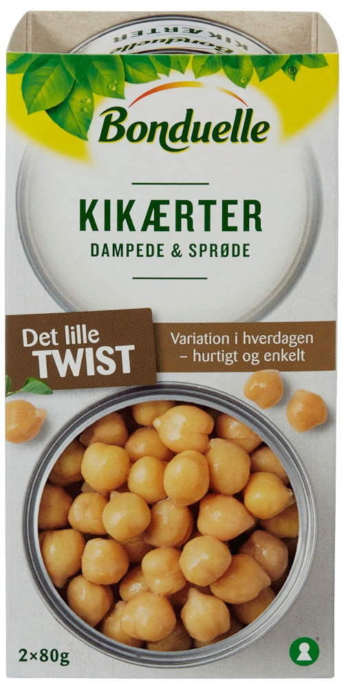 Bilde: © Bonduelle / Kolonial.no Bonduelle Kikerter Mini 2 x 80g, 160 g