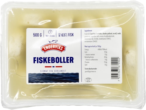Fiskeboller i Lake 63% Vår Laveste Pris, 500 g