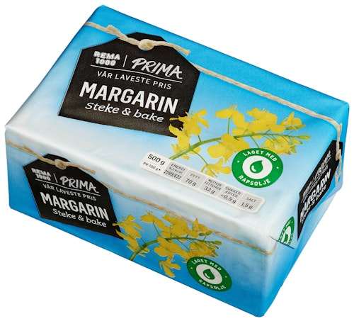 Bilde: © REMA 1000 / Kolonial.no REMA 1000 Stekemargarin 500 g