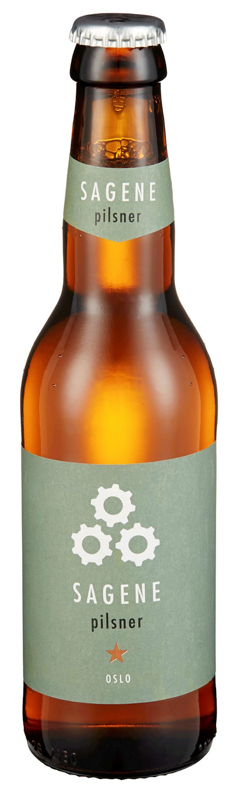 Bilde: © Sagene Pilsner / Kolonial.no Sagene Pilsner Sagene Pilsner Flaske, 0,33 l