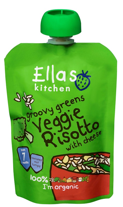 Bilde: © Ella's Kitchen / Kolonial.no Ella's Kitchen Veggie Risotto Økologisk, Fra 7 mnd, 130 g