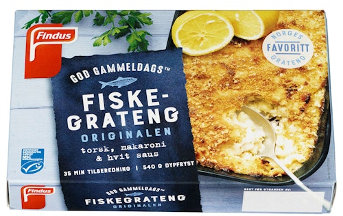 Bilde: © Findus / Kolonial.no Findus Fiskegrateng god gammeldags 510 g