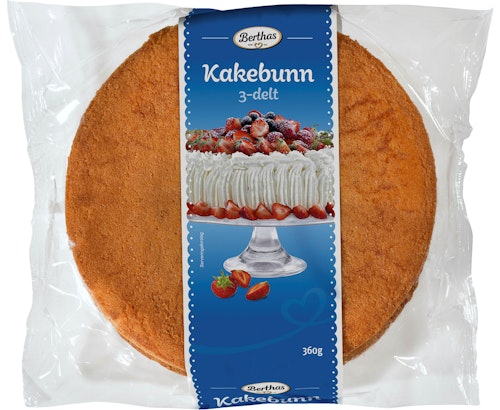 Bilde: © Bakemesteren / Kolonial.no Bakemesteren Kakebunn i 3 deler 360 g