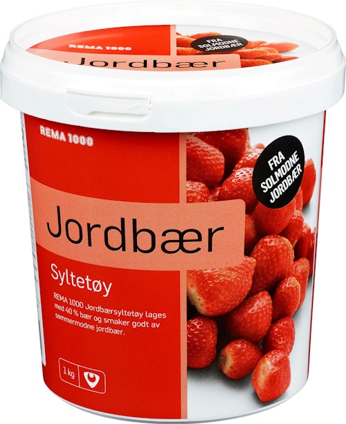 Bilde: © REMA 1000 / Kolonial.no REMA 1000 Jordbærsyltetøy 1 kg