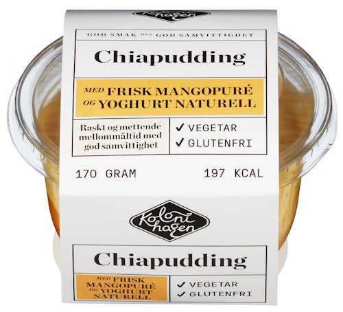 Bilde: © Kolonihagen / Kolonial.no Kolonihagen Chiapudding Med Mango 180 g