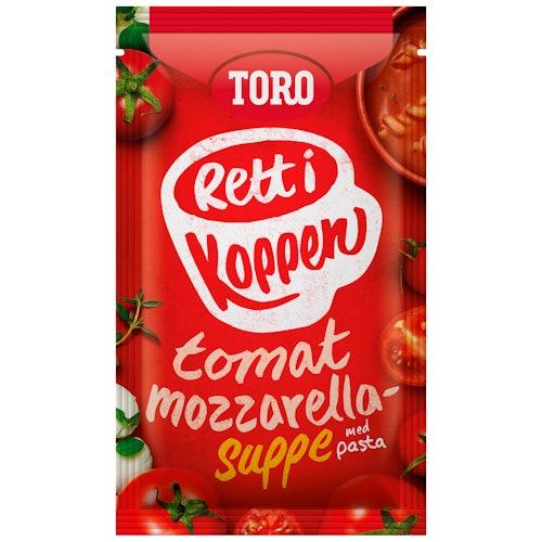 Bilde: © Toro / Oda Toro Tomatsuppe med Mozzarella Rett i Koppen