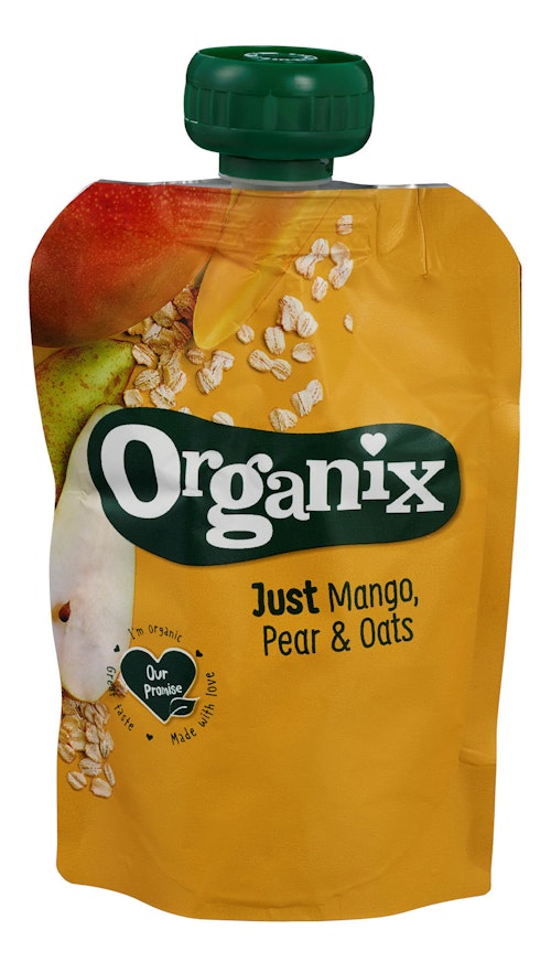 Bilde: © Semper / Kolonial.no Semper Organix Mango, Pære & Granola Fra 6 mnd, 100 g
