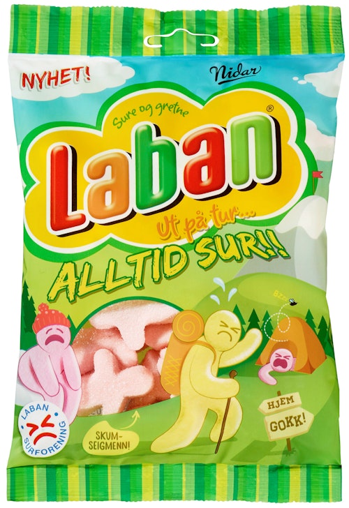 Bilde: © Nidar / Kolonial.no Nidar Laban Ut På Tur Alltid Sur 170 g