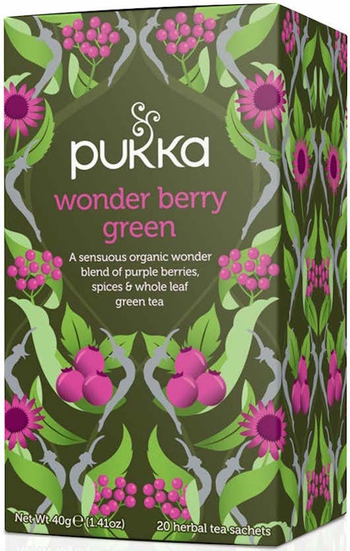 Bilde: © Pukka / Kolonial.no Pukka Wonder Berry Green 20 stk