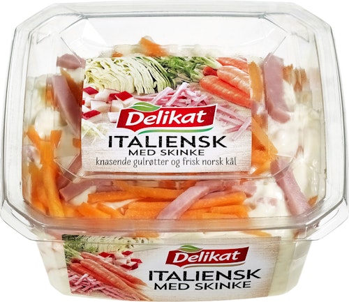 Bilde: © Delikat / Kolonial.no Delikat Italiensk Salat med Kjøtt 320 g
