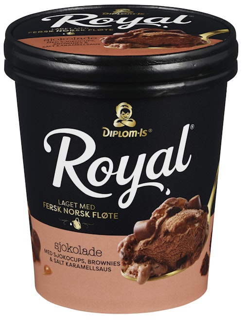 Bilde: © Diplom-Is / Oda Diplom-Is Royal Sjokolade med Sjokocups 0,5 l