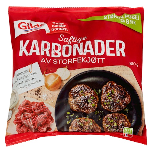 Bilde: © Gilde / Kolonial.no Gilde Karbonadekaker Ca 9 stk
