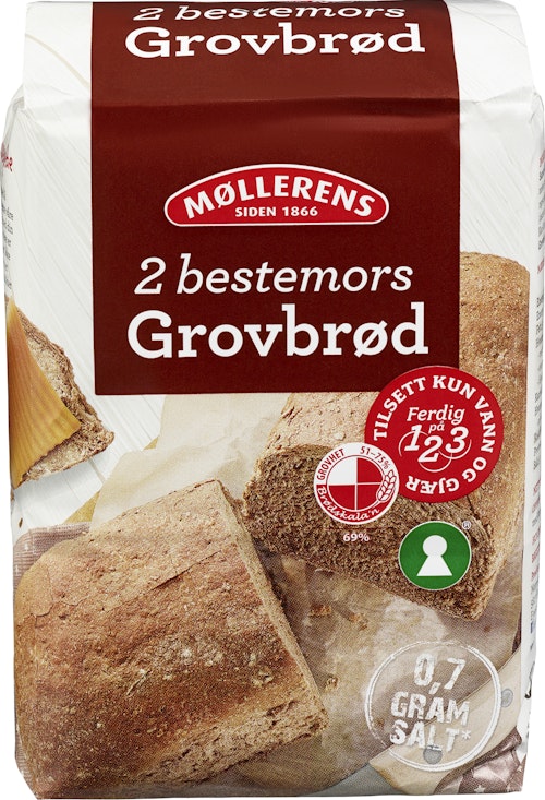 Bilde: © Møllerens / Oda Møllerens Grovbrød Mix 1 kg