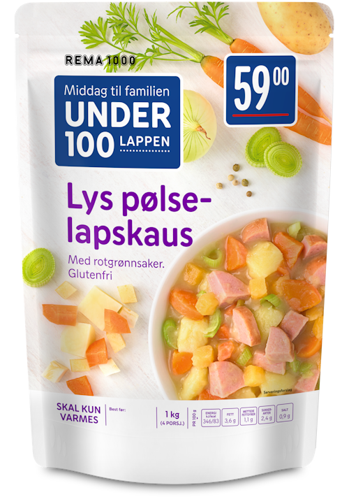 Bilde: © REMA 1000 / Oda REMA 1000 Lys Pølselapskaus