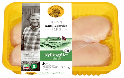 Bilde: © Den Stolte Hane / Kolonial.no Den Stolte Hane Kyllingfilet 750 g