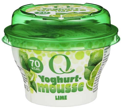 Bilde: © Q-meieriene / Oda Q-meieriene Yoghurt Mousse Lime 70 Kcal, 130 g