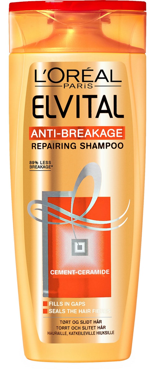 Bilde: © L'Oreal / Kolonial.no L'Oreal Anti-Breakage Shampoo ElVital, 250 ml