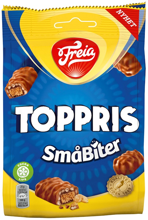 Bilde: © Freia / Kolonial.no Freia Toppris Småbiter 140 g