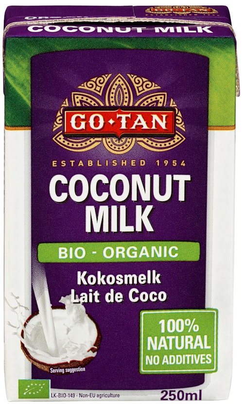 Bilde: © Go Tan / Kolonial.no Go Tan Kokosmelk Økologisk, 250 ml