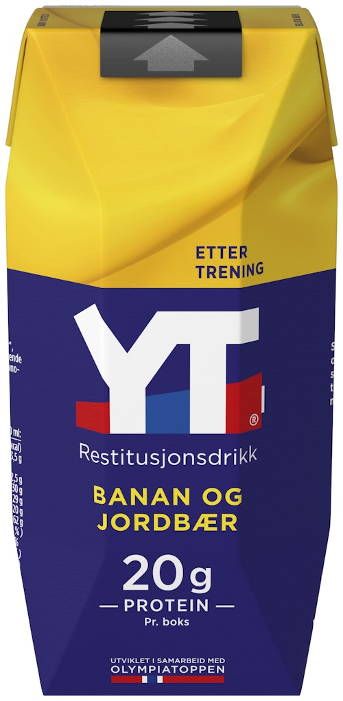 Bilde: © Tine / Oda Tine YT Restitusjonsdrikk Banan & Jordbær