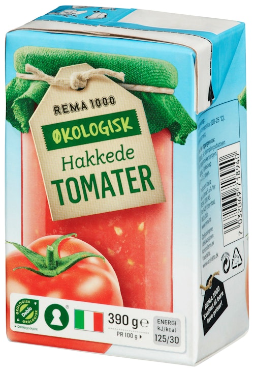 Bilde: © REMA 1000 / Oda REMA 1000 Tomater Hakkede Økologisk