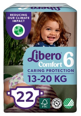 Bilde: © Libero / Oda Libero Comfort Str 6 13-20 kg, 22 stk