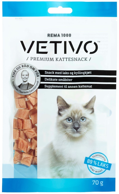 Vetivo Laksesnacks Til Katt