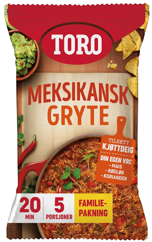 Bilde: © Toro / Oda Toro Meksikansk Gryte Familiepakning
