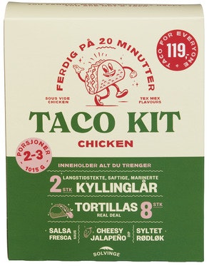 Taco Kit Chicken Til 2-3 Personer, 1,15 kg