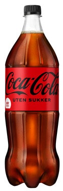 Bilde: © Coca-Cola / Oda Coca-Cola Coca-Cola Uten Sukker 1,5 l