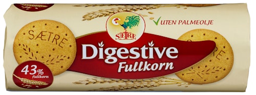 Bilde: © Sætre / Kolonial.no Sætre Digestive Fullkorn 400 g