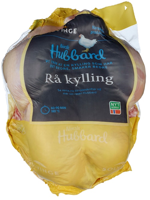 Bilde: © Solvinge / Kolonial.no Solvinge Hel Rå Kylling Naturell ca. 1,5 kg