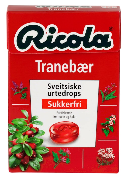 Bilde: © Ricola / Oda Ricola Ricola Tranebær 50 g