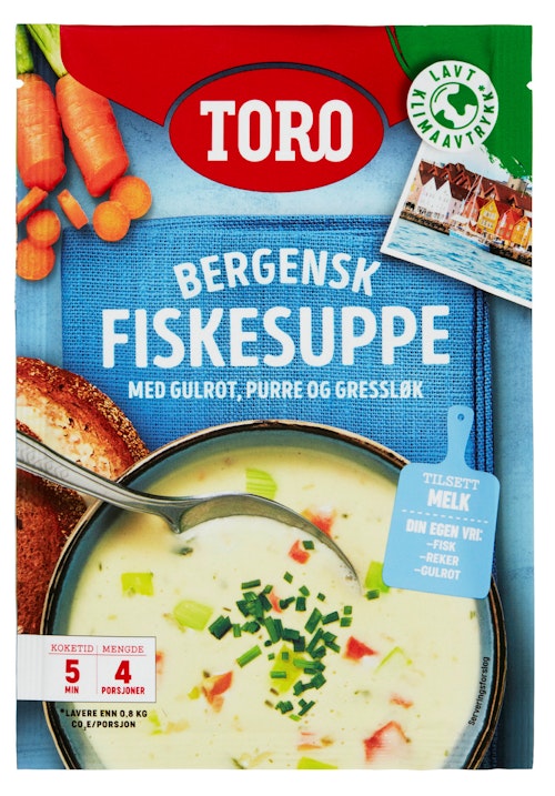 Bilde: © Toro / Kolonial.no Toro Bergensk Fiskesuppe 81g, 1 l