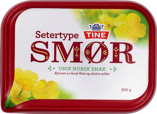 Bilde: © Tine / Kolonial.no Tine Setersmør 250 g