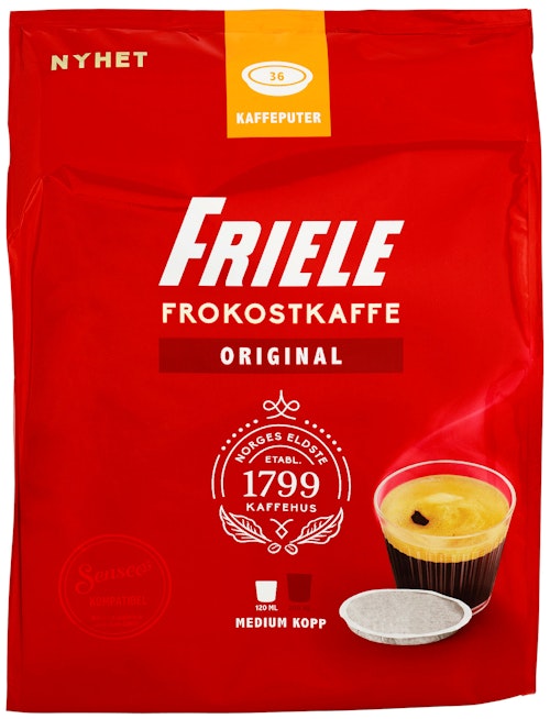 Bilde: © Friele / Oda Friele Senseo Friele Medium kopp Kaffeputer