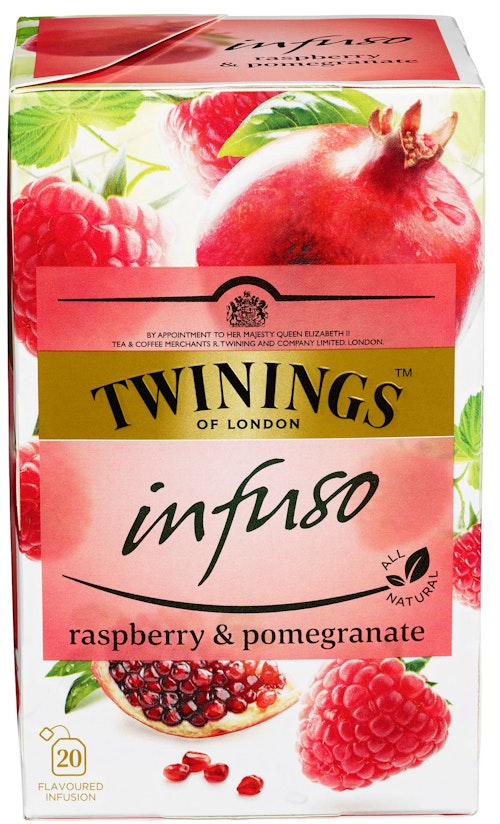 Bilde: © Twinings / Oda Twinings Raspberry & Pomegranat-te Infuso