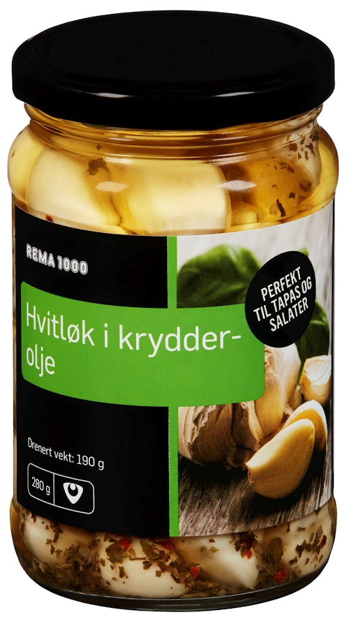 Bilde: © REMA 1000 / Kolonial.no REMA 1000 Hvitløk i Urter 280 g