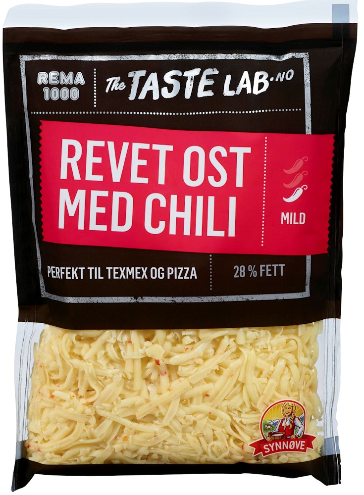 Synnøve Revet Ost Med Chili Taste Lab