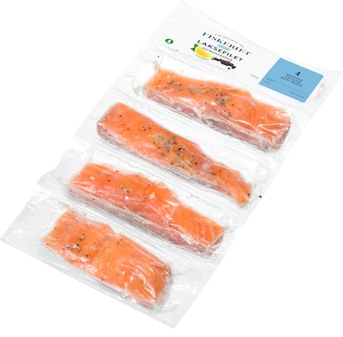 Bilde: © Godehav / Kolonial.no Godehav Laksefilet Sitronpepper 4x125g, 500 g