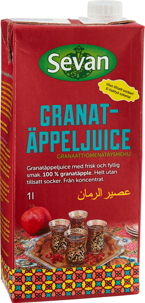 Bilde: © Sevan / Oda Sevan Granateplejuice 100%