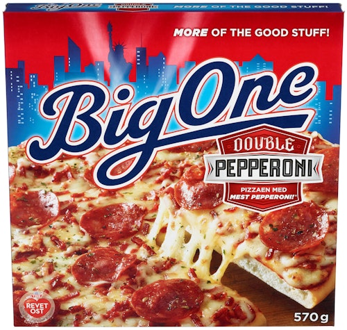 Bilde: © Big One / Kolonial.no Big One Big One Pepperoni Pizza 590 g