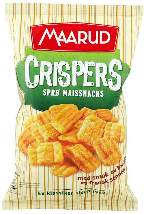 Bilde: © Maarud / Oda Maarud Crispers Maissnacks 125 g