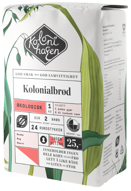 Bilde: © Kolonihagen / Oda Kolonihagen Brødmiks Kolonialbrød Økologisk, 1 kg