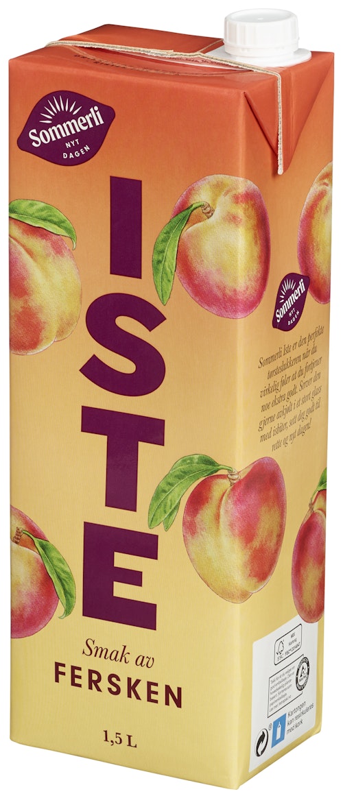 Bilde: © Sommerli / Oda Sommerli Iste Fersken 1,5 l