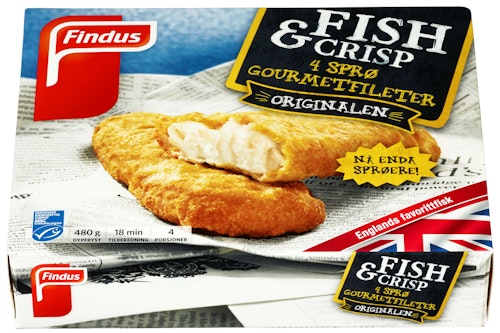 Bilde: © Findus / Oda Findus Fish & Crisp Gourmet 480 g