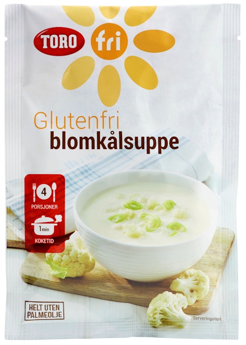 Bilde: © Toro / Kolonial.no Toro Glutenfri Blomkålsuppe 52 g